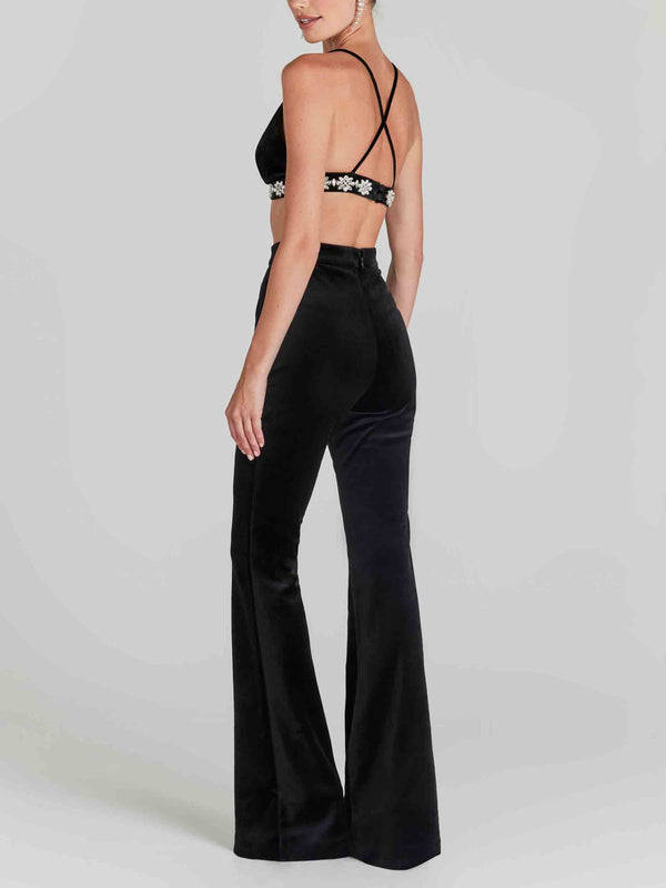 Elegant Slim Fit Flared Trousers for Women