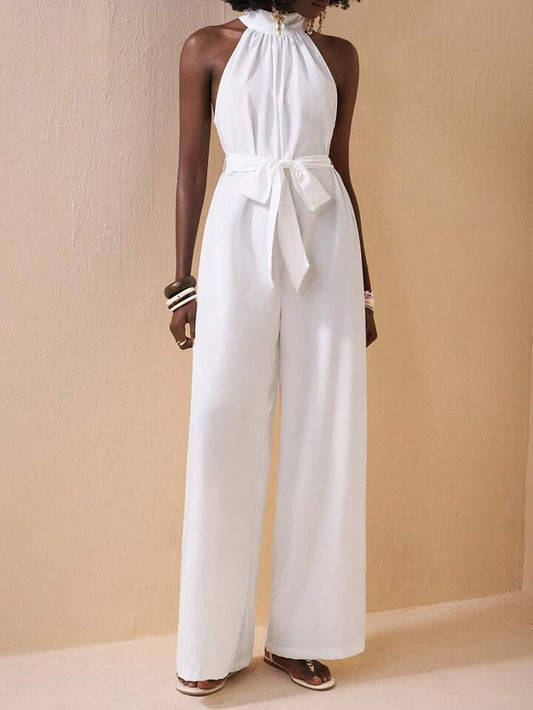 Lace Up Jumpsuit